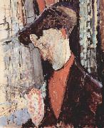 Amedeo Modigliani Portrat des Frank Burty Haviland oil painting reproduction